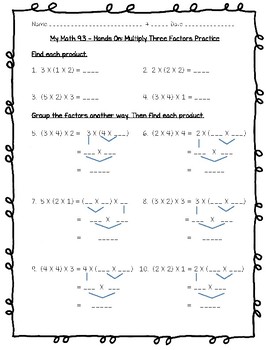 Preview of My Math - 3rd Grade - Chapter 9 - Properties and Equations Worksheets