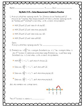 my math 4th grade chapter 11 customary measurement