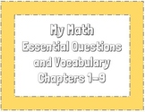 Mcgraw-Hill MyMath Essential Questions and Vocabulary 3rd Grade
