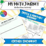 My Math Journey- Reflection based digital and print Activity