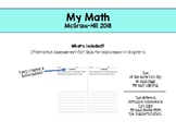 My Math McGraw-Hill 2018. Grade 4. Exit Slips. Chapter 6