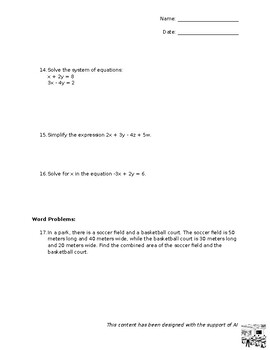 My Math Path - Module C - Chapter Worksheets by AI Custom Shoppe