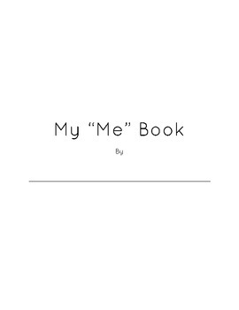 Preview of My "Me" Book