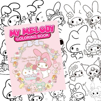 My Melody Coloring Pages | 113 Pictures Printable For Kids by TETMANEST