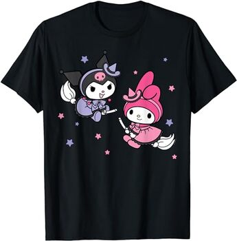 My Melody Kuromi Little Witches Halloween T-Shirt by SVG Digital