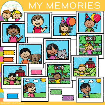 Vision Board Clip Art book for Memories of children at school
