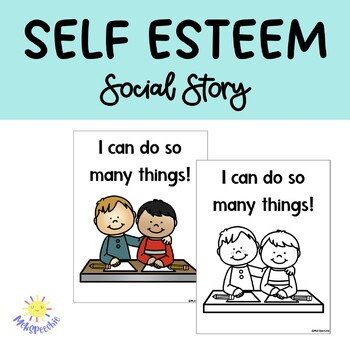 Preview of Self Esteem Social Story | Confidence Social Story | Self Love Social Story
