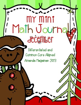 Preview of My Mini Math Journal December