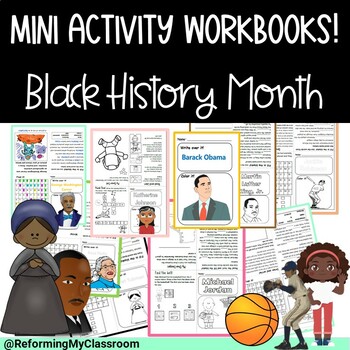 Preview of My Mini Workbooks for Black History Month!  [Grade 1-3]