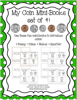 Preview of My Coin Money Mini-Book Readers Set of 4