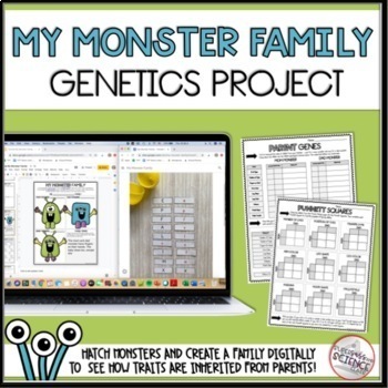 Preview of My Monster Family Genetics Project - Digital and Print