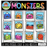 My Monster Polaroids (P4Clips Trioriginals) MONSTER CLIPART