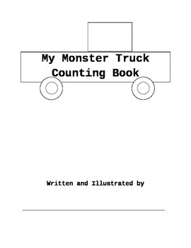 Preview of My Monster Truck Counting Book Template