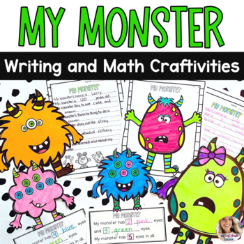 Preview of My Monster Writing and Math Crafts