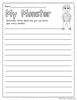 My Monster and Me Craft and Writing Activity by Snowy Day Teaching