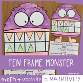 Ten Frame Addition Math Craft Monster