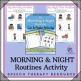 My Morning & Night Activity Worksheet | Daily Routine Visu