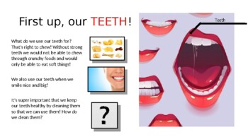 Preview of My Mouth Story (All about what goes in our mouths!)