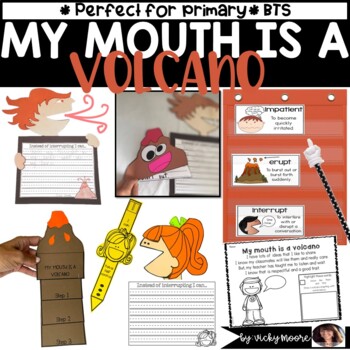 Preview of My Mouth is a Volcano activities craft poem | My Mouth is a Volcano Lessons