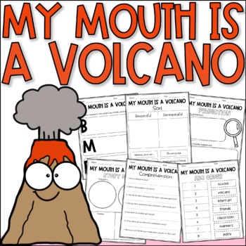 Preview of My Mouth is a Volcano Activities | Back to School Read Aloud