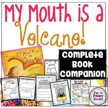 Preview of My Mouth is a Volcano Book Companion and Activities and Craft