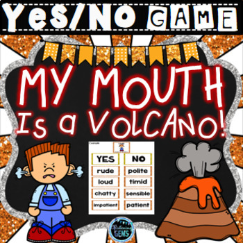 Preview of My Mouth is a Volcano - Character Traits Game