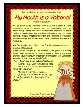 Preview of My Mouth is a Volcano!  Fun Activities for Interrupting