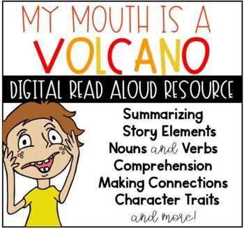 Preview of My Mouth is a Volcano Online Digital Resource for Google Classroom™  Slides™