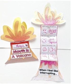 Preview of My Mouth is a Volcano by Julia Cook: Interrupting Craft ELA Centers SEL