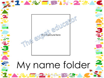 Preview of My Name Folder - letter recognition & formation