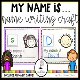 My Name Is | Name Writing Worksheets | First Letter of Name Craft
