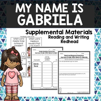 Preview of My Name is Gabriela Journeys Second Grade Week 18