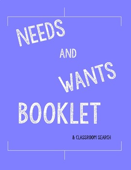 Preview of My Needs and Wants Booklet