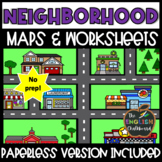 My Neighborhood Maps & Worksheets | Map Skills