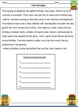 My Neighborhood - Worksheets for Grade 2 & 3 by Rituparna 