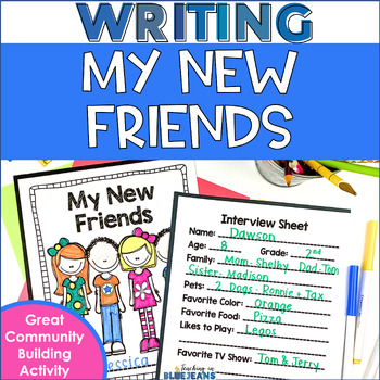 Preview of My New Friends Get to Know You Back to School Activity | Student Interview