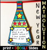My New Year Matholution! Pennant - print and digital