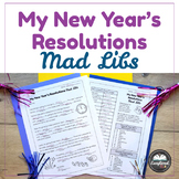 My New Year's Resolutions Mad Libs - Goal Setting Writing 