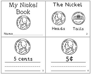 Preview of My Nickel Book Money Coin Reader Mini-Book