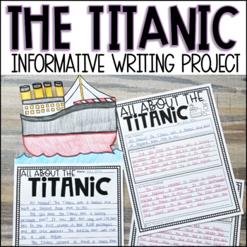 Preview of The Titanic Informative Research and Writing Activity