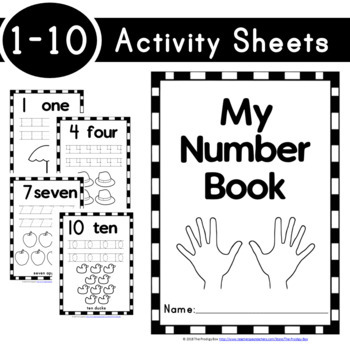 Preview of My Number Book 1-10 - Free