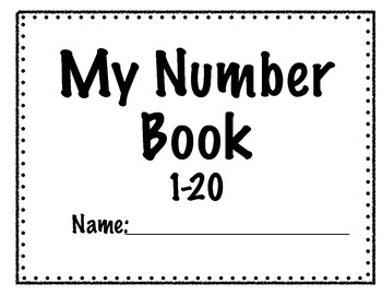 my number book 1 20 by rebecca bozo teachers pay teachers