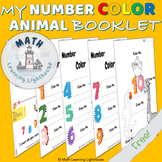 My Number Color Animal Booklet