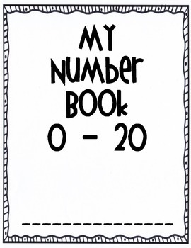 my numbers book 0 20 by barbara wickwire teachers pay teachers