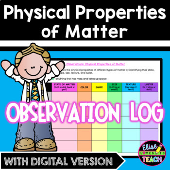 Preview of Physical Properties of Matter Observation Lesson