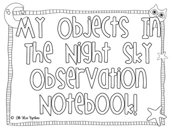 Preview of My Observing Objects In The Night Sky Notebook!