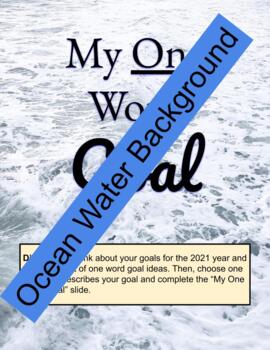 Preview of My One Word Goal - Ocean Water Background