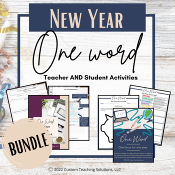 Preview of My One Word, New Year BUNDLE