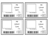 My Own Library Card Template