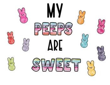 Preview of My Peeps Are Sweet Bulletin Board Kit